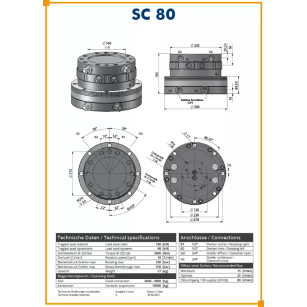ROTATEUR RIGIDE SC 80 - POUR GRAPPIN MULTI-USAGE