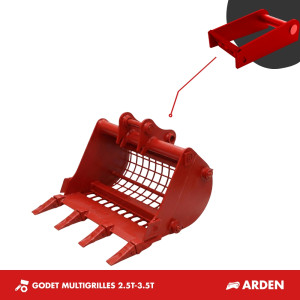 GODET MULTI-GRILLE  2.5T-3.5T - ARDEN QA11