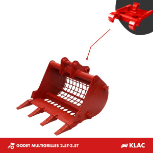 GODET MULTI-GRILLE  2.5T-3.5T - KLAC D