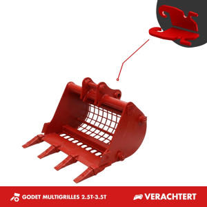 GODET MULTI-GRILLE  2.5T-3.5T - VERACHTERT CW05
