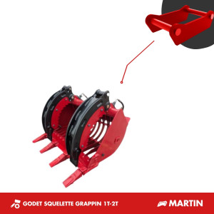 GODET GRAPPIN SQUELETTE 600MM 1T-2T - MARTIN M02