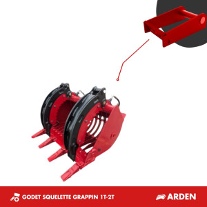 GODET GRAPPIN SQUELETTE 600MM 1T-2T - ARDEN QA05