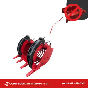 GODET GRAPPIN SQUELETTE 600MM 1T-2T - SANS ATTACHE
