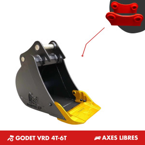 GODET VRD 4T-6T - PLATINE AXES LIBRES