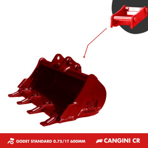 GODET TRANCHEE 0.75-1T 600MM - CANGINI CR15