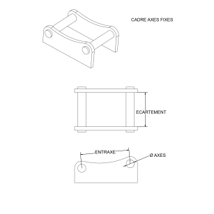 Cadre à souder Axes fixes Ø30mm