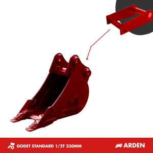 GODET TRANCHEE 1-2T 230MM - ARDEN QA05