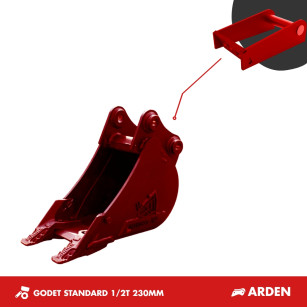 GODET TRANCHEE 1-2T 230MM - ARDEN QA05