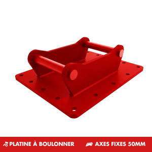 Platine à boulonner Axes fixes Ø50mm