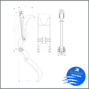 POUCE HYDRAULIQUE RAPTOR 1150