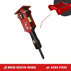 BRISE-ROCHE MHB8 - AXES FIXES
