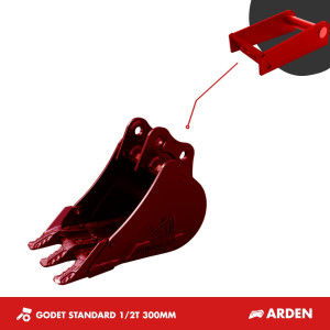 GODET TRANCHEE 1-2T 300MM - ARDEN QA05