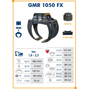 GRAPPIN À BOIS GMR1050 FX - CANGINI CR15