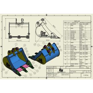 GODET TRANCHEE 1-2T 450MM - CANGINI CR15
