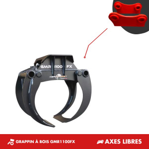GRAPPIN À BOIS GMR1100 FX - PLATINE AXES LIBRES