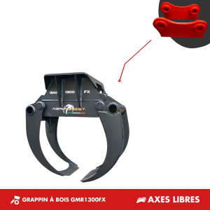 GRAPPIN À BOIS GMR1300 FX - PLATINE AXES LIBRES