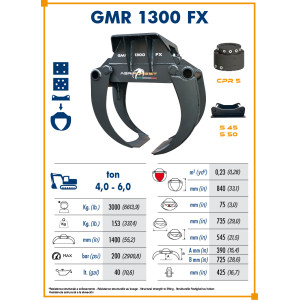 GRAPPIN À BOIS GMR1300 FX - S40