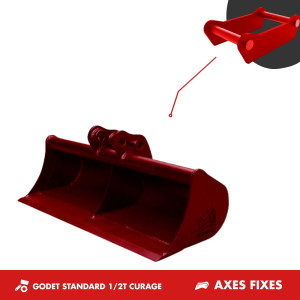 GODET CURAGE 1-2T 1000MM - AXES FIXES