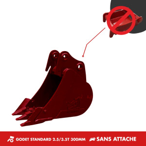 GODET TRANCHEE 2.5-3.5T 300MM - SANS ATTACHE