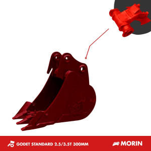 GODET TRANCHEE 2.5-3.5T 300MM - MORIN M1