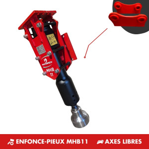 ENFONCE-PIEUX MHB11 - PLATINE AXES LIBRES