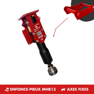 ENFONCE-PIEUX MHB13 - PLATINE AXES FIXES