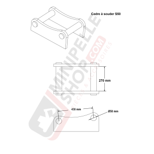 Platine à boulonner S50