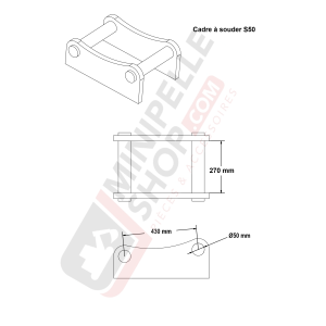 Platine à boulonner S50