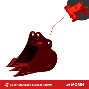 GODET TRANCHEE 2.5-3.5T 400MM - MORIN M1