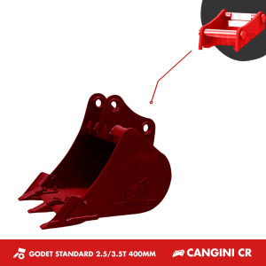 GODET TRANCHEE 2.5-3.5T 400MM - CANGINI CR30
