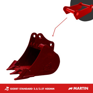 GODET TRANCHEE 2.5-3.5T 400MM - MARTIN M03
