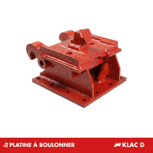 Platine à boulonner Klac D