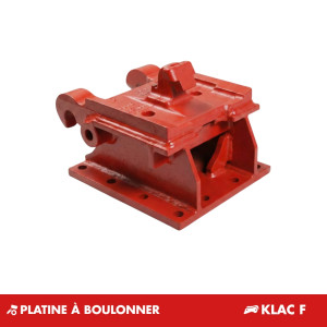 Platine à boulonner Klac F