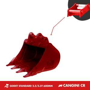 GODET TRANCHEE 2.5-3.5T 600MM - CANGINI CR30