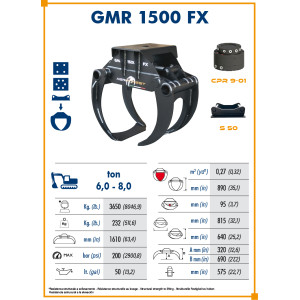 GRAPPIN À BOIS GMR1500 FX - LEHNHOFF MS08