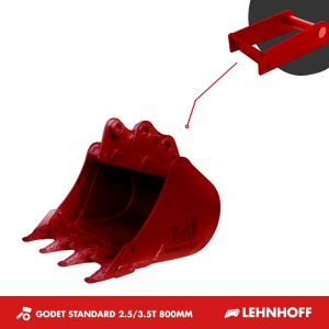 GODET TRANCHEE 2.5-3.5T 760MM - LEHNHOFF MS03