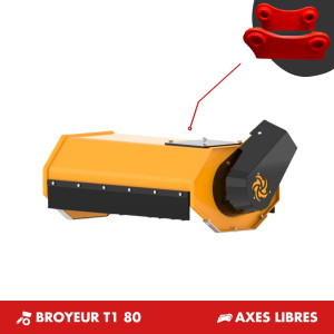 BROYEUR T1 80 - PLATINE AXES LIBRES