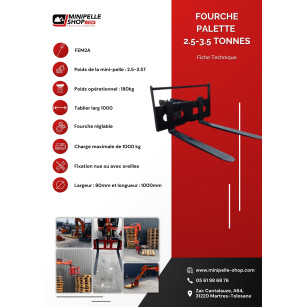 FOURCHE À PALETTE 2.5/3.5T - LEHNHOFF MS03