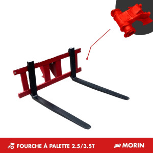 FOURCHE À PALETTE 2.5/3.5T - MORIN M1