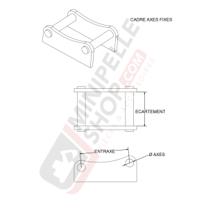 DENT RIPPER 1.5/2T - PLATINE AXES FIXES