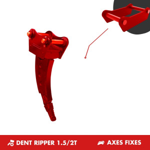 DENT RIPPER 1.5/2T - PLATINE AXES FIXES