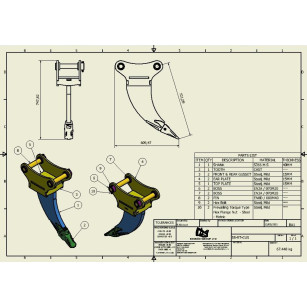 DENT RIPPER 4/6T - SANS ATTACHE