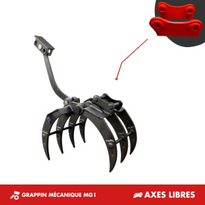 GRAPPIN MÉCANIQUE MG1 - PLATINE AXES LIBRES