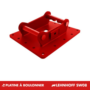 Platine à boulonner Lehnhoff SW08 reversible