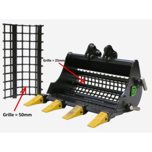 GODET MULTI-GRILLE  1.5T-2T - AXES FIXES