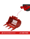 GODET MULTI-GRILLE  2.5T-3.5T - AXES FIXES