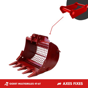GODET MULTI-GRILLE  4T-6T - AXES FIXES