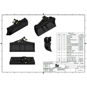 GODET TILT 4T-6T - PLATINE AXES FIXES