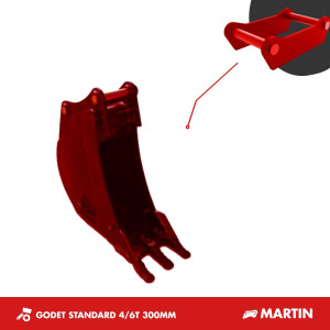 GODET TRANCHEE 4T-6T 300MM - MARTIN M03