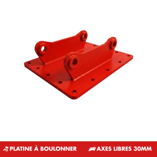 Platine à boulonner Axes libres Ø30mm